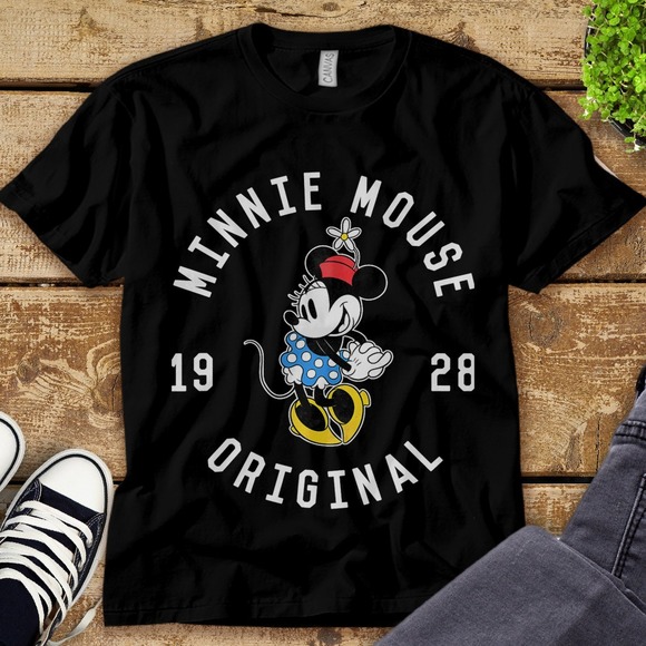 Disney Original Minnie Mouse T-Shirt Unisex Tee Adult T-shirt Kid Shirt - Picture 1 of 2